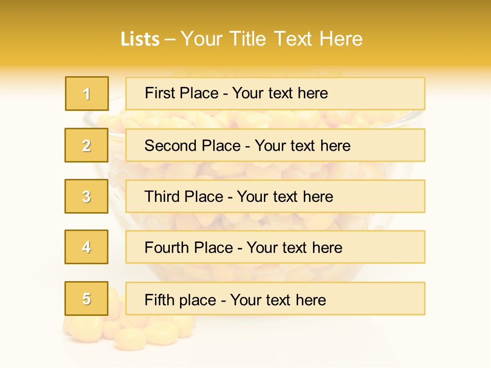 Tinned Preparation White Background PowerPoint Template