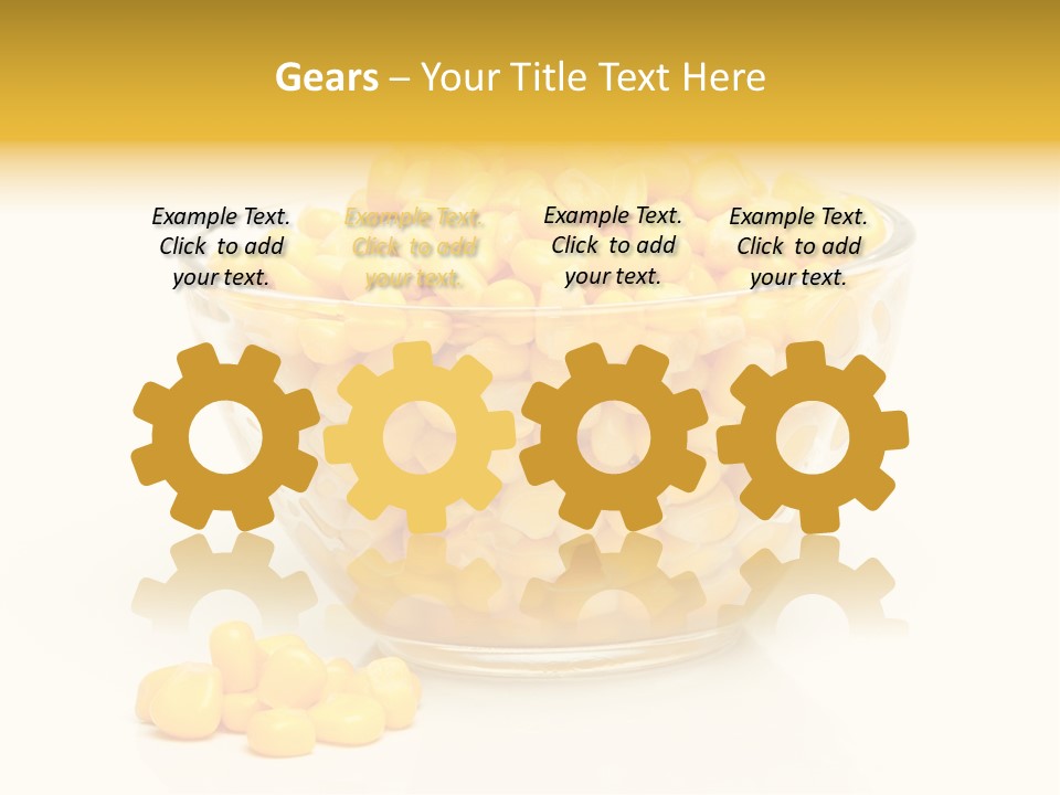 Tinned Preparation White Background PowerPoint Template