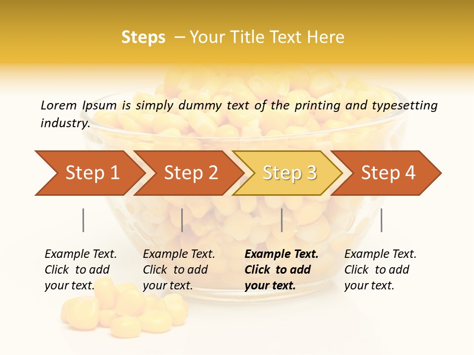 Tinned Preparation White Background PowerPoint Template