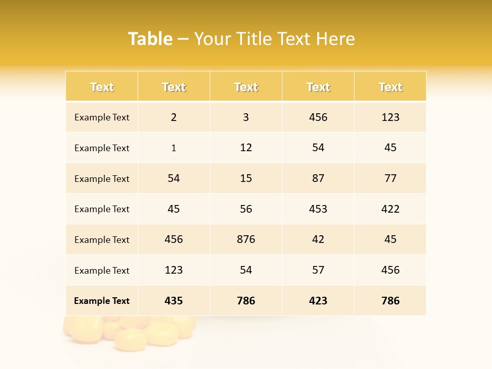 Tinned Preparation White Background PowerPoint Template