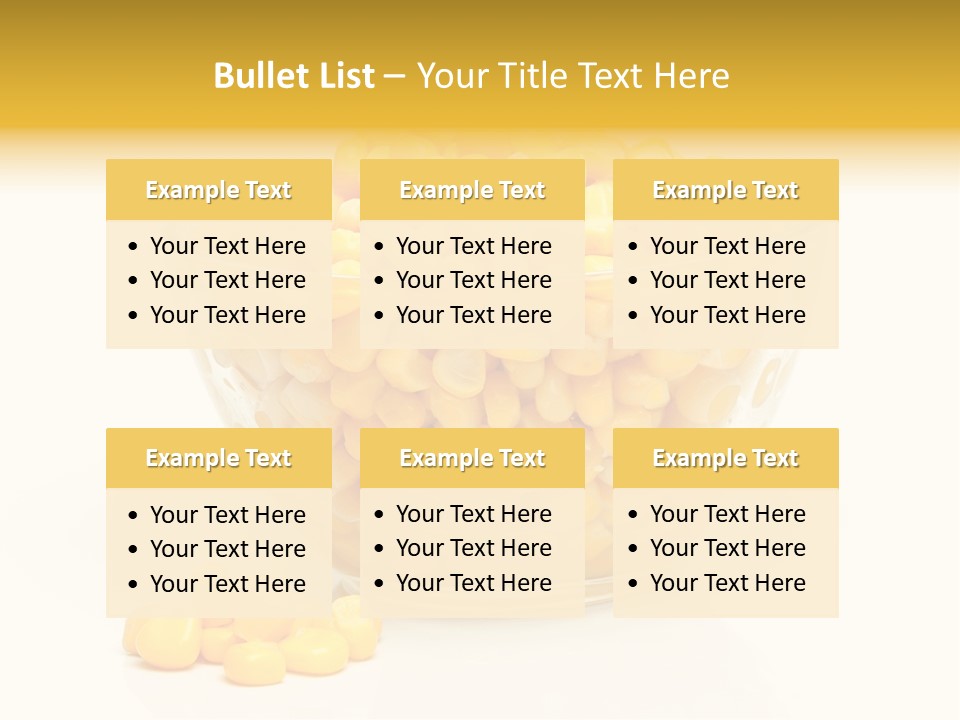 Tinned Preparation White Background PowerPoint Template