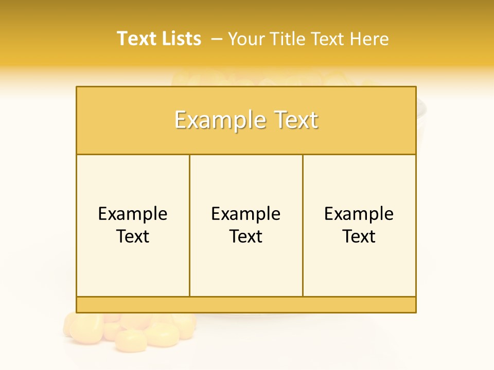 Tinned Preparation White Background PowerPoint Template