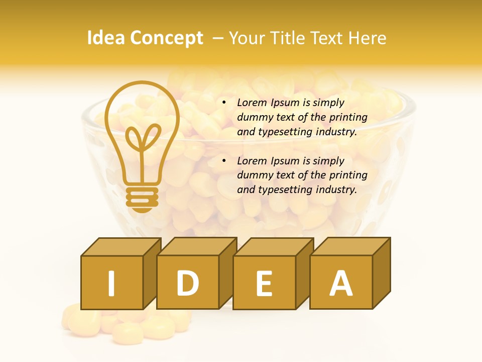 Tinned Preparation White Background PowerPoint Template