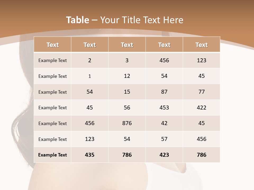 A Woman In A White Tank Top Is Smiling PowerPoint Template