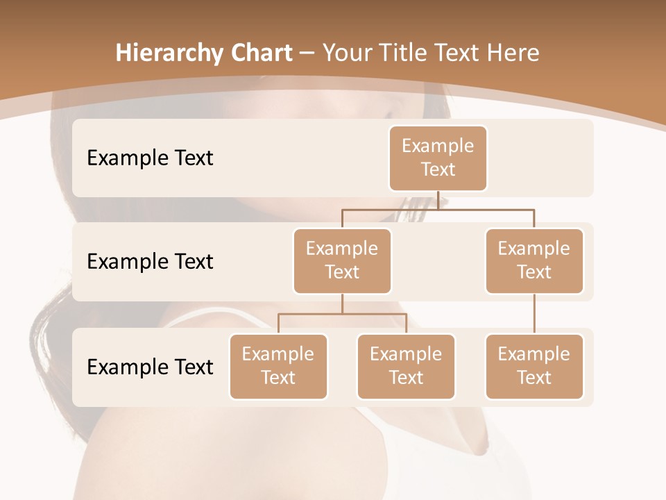 A Woman In A White Tank Top Is Smiling PowerPoint Template