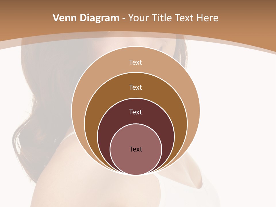 A Woman In A White Tank Top Is Smiling PowerPoint Template