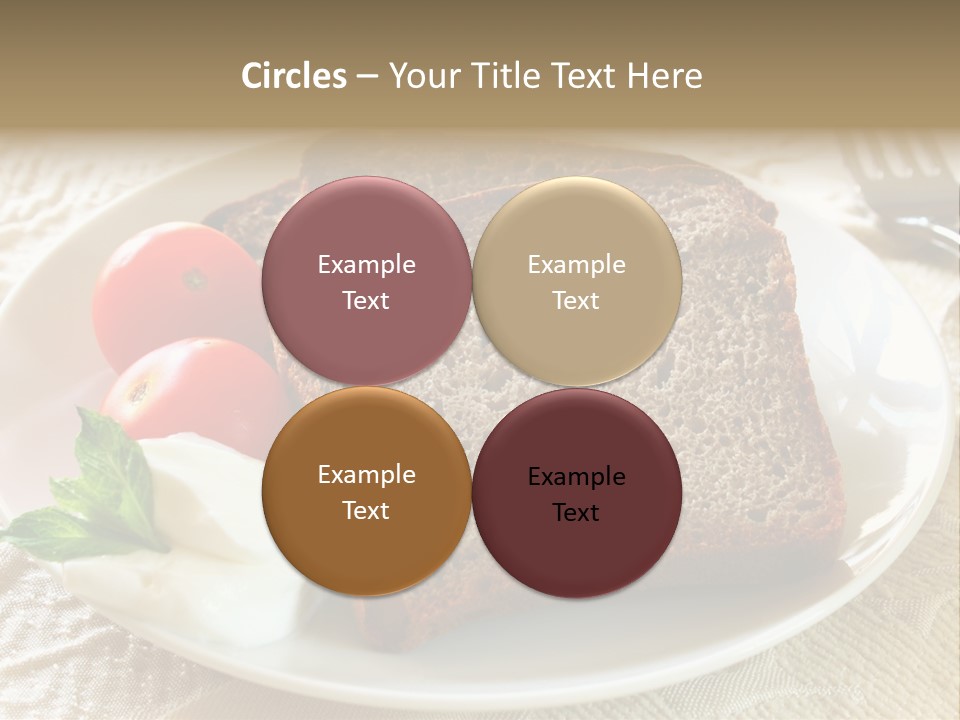 Crust Brown Cheese PowerPoint Template