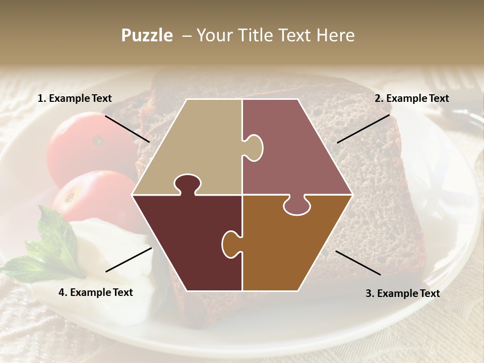 Crust Brown Cheese PowerPoint Template