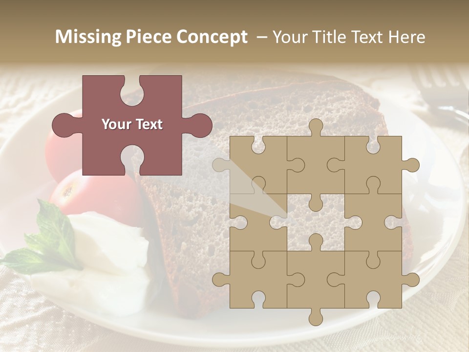 Crust Brown Cheese PowerPoint Template
