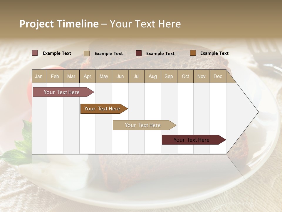 Crust Brown Cheese PowerPoint Template