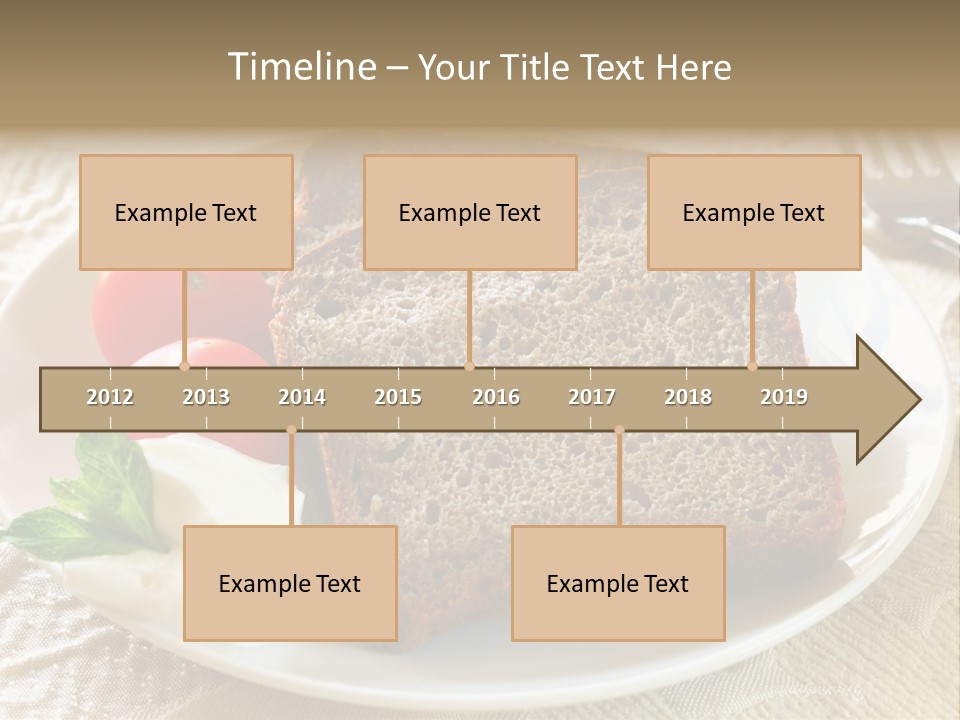 Crust Brown Cheese PowerPoint Template