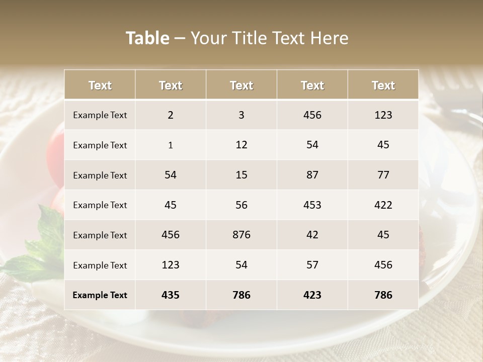 Crust Brown Cheese PowerPoint Template
