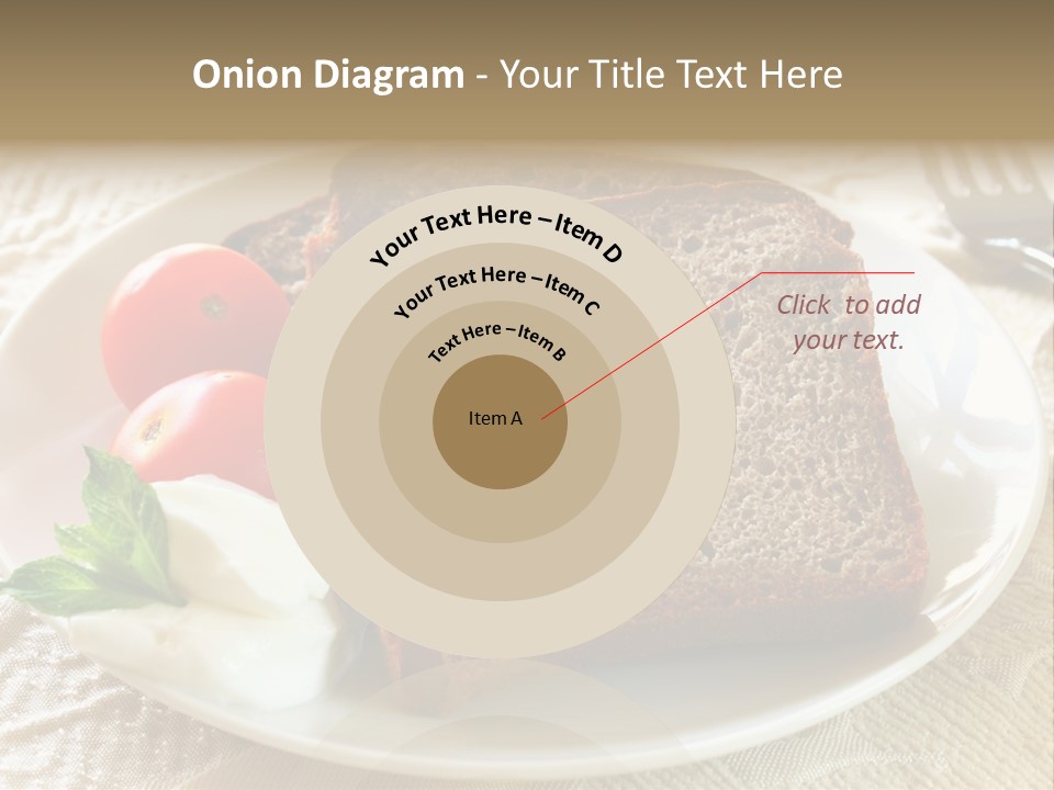 Crust Brown Cheese PowerPoint Template