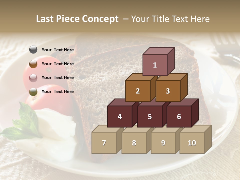 Crust Brown Cheese PowerPoint Template