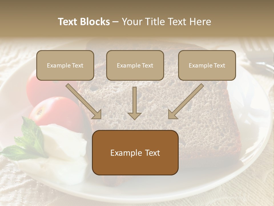 Crust Brown Cheese PowerPoint Template