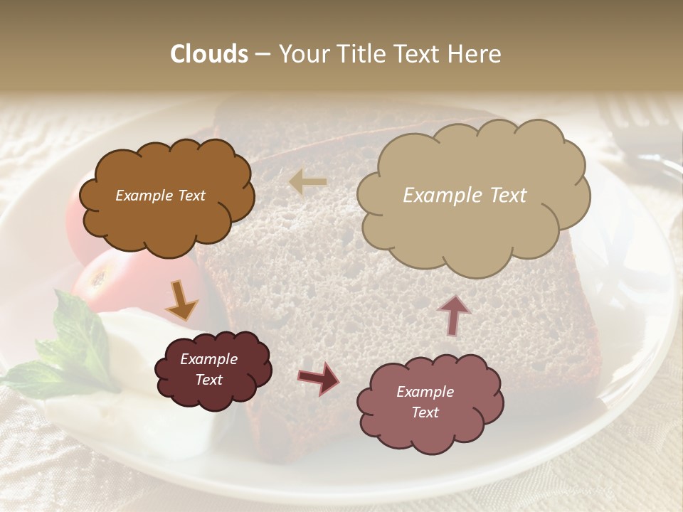 Crust Brown Cheese PowerPoint Template