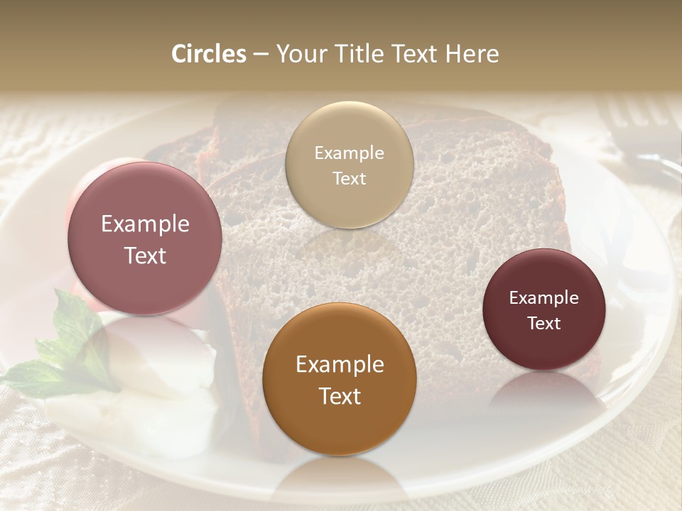 Crust Brown Cheese PowerPoint Template
