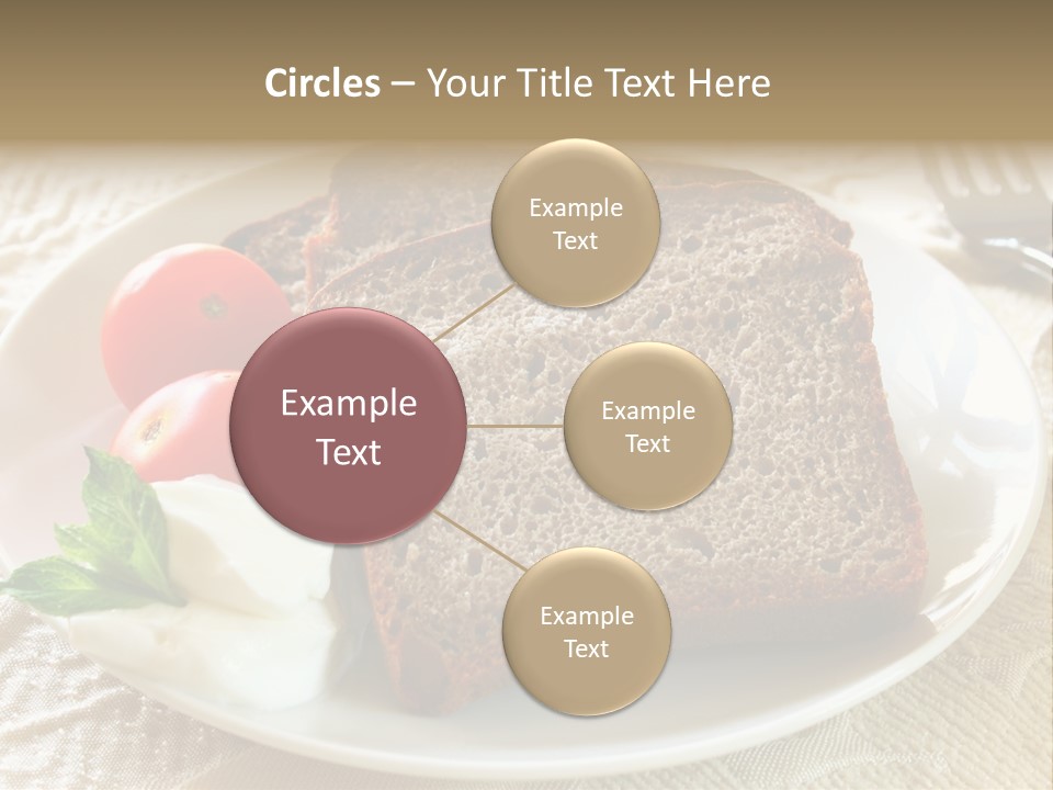 Crust Brown Cheese PowerPoint Template