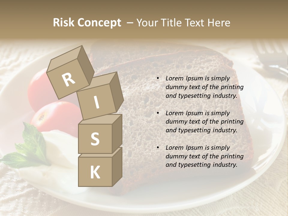 Crust Brown Cheese PowerPoint Template
