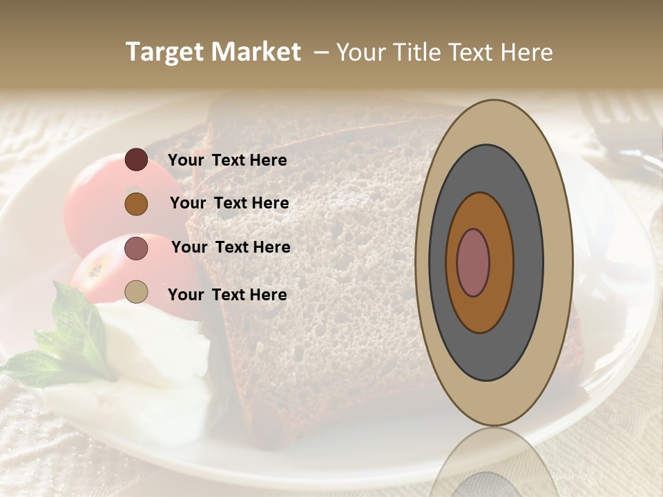 Crust Brown Cheese PowerPoint Template