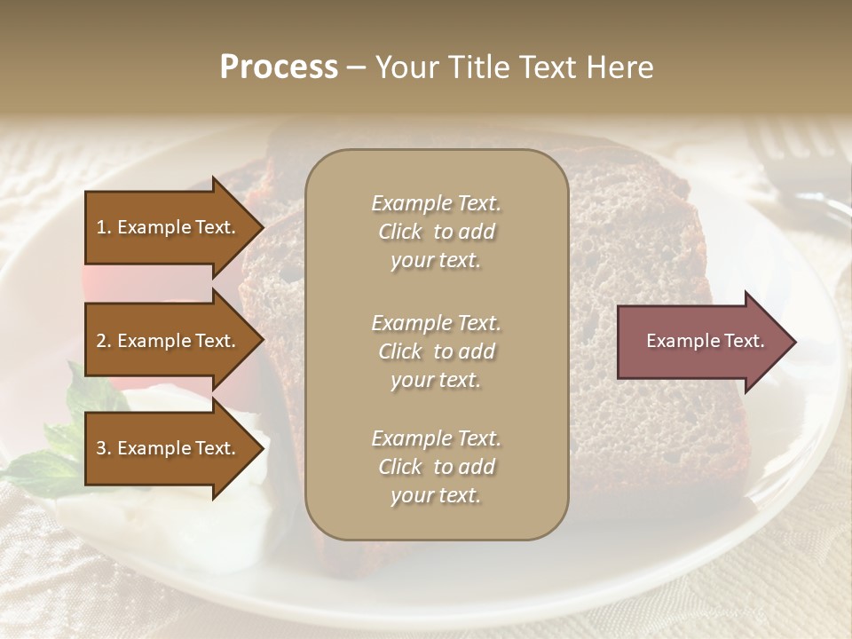 Crust Brown Cheese PowerPoint Template