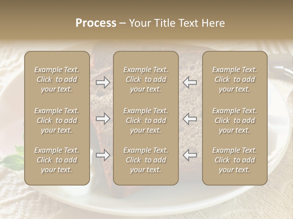 Crust Brown Cheese PowerPoint Template