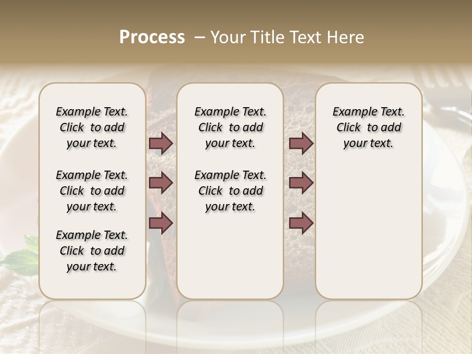 Crust Brown Cheese PowerPoint Template
