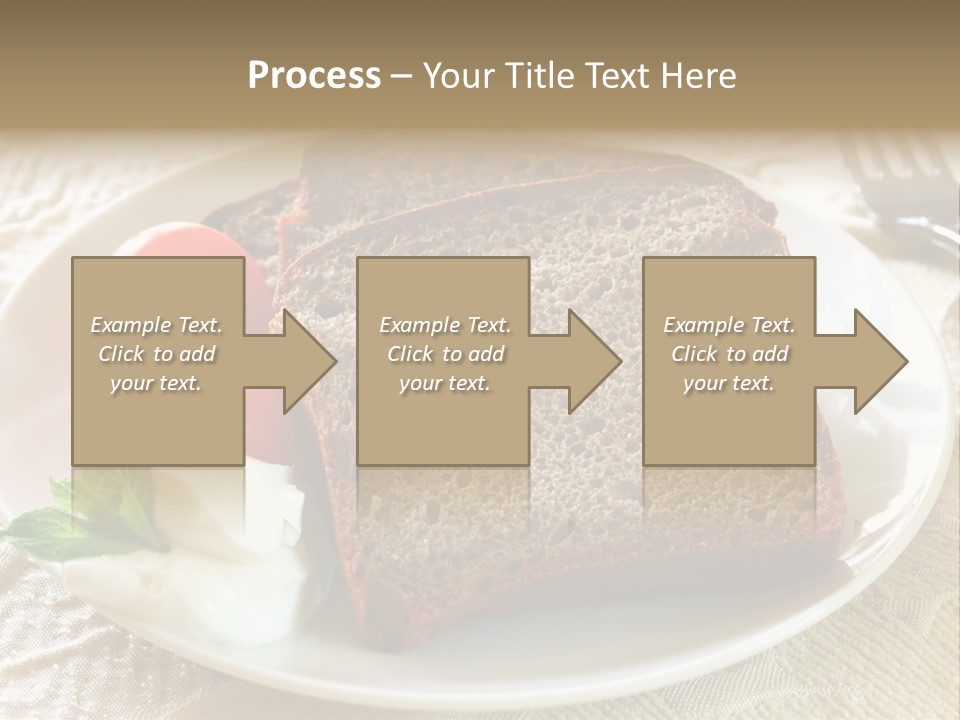 Crust Brown Cheese PowerPoint Template