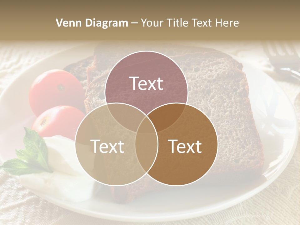 Crust Brown Cheese PowerPoint Template