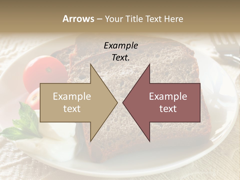 Crust Brown Cheese PowerPoint Template