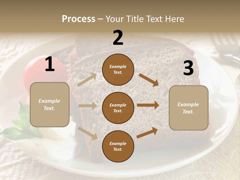 Crust Brown Cheese PowerPoint Template