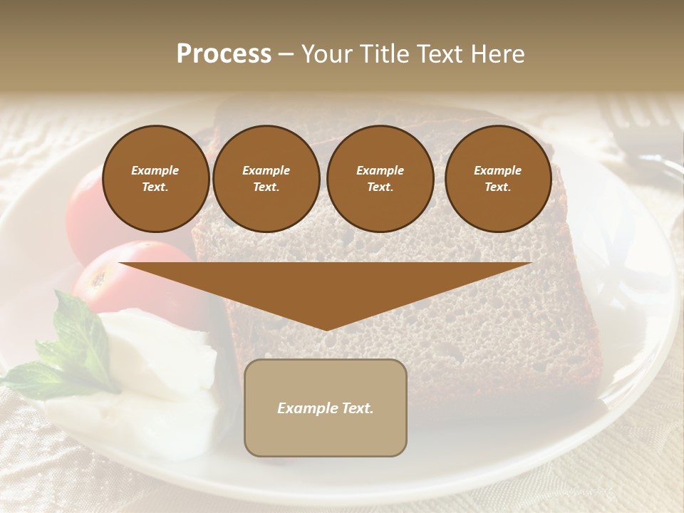 Crust Brown Cheese PowerPoint Template