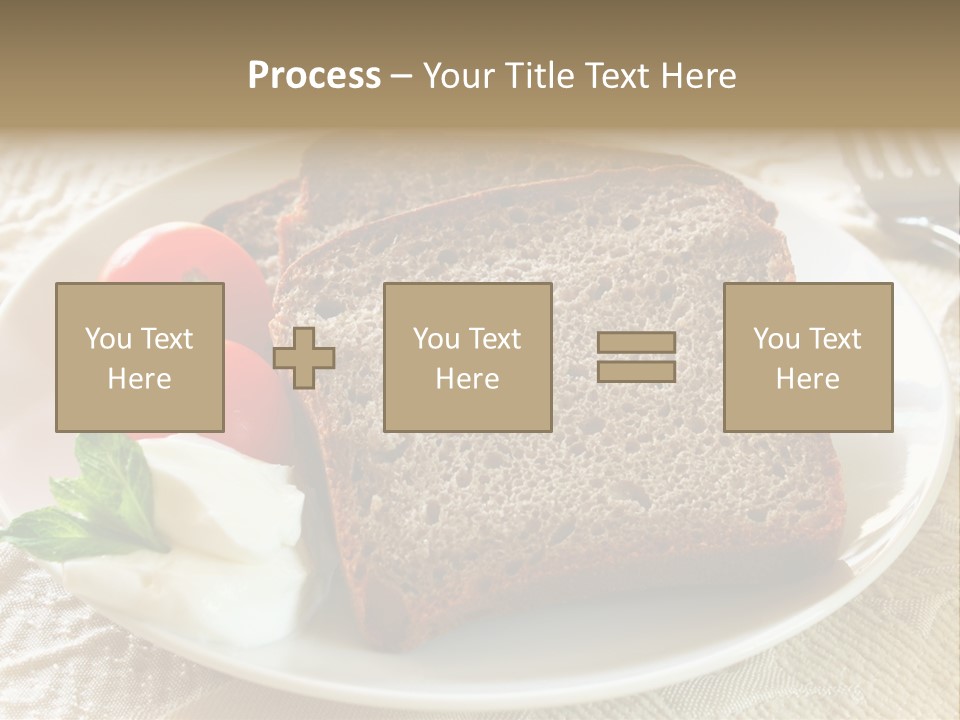 Crust Brown Cheese PowerPoint Template