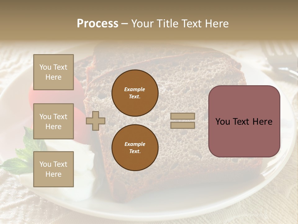 Crust Brown Cheese PowerPoint Template
