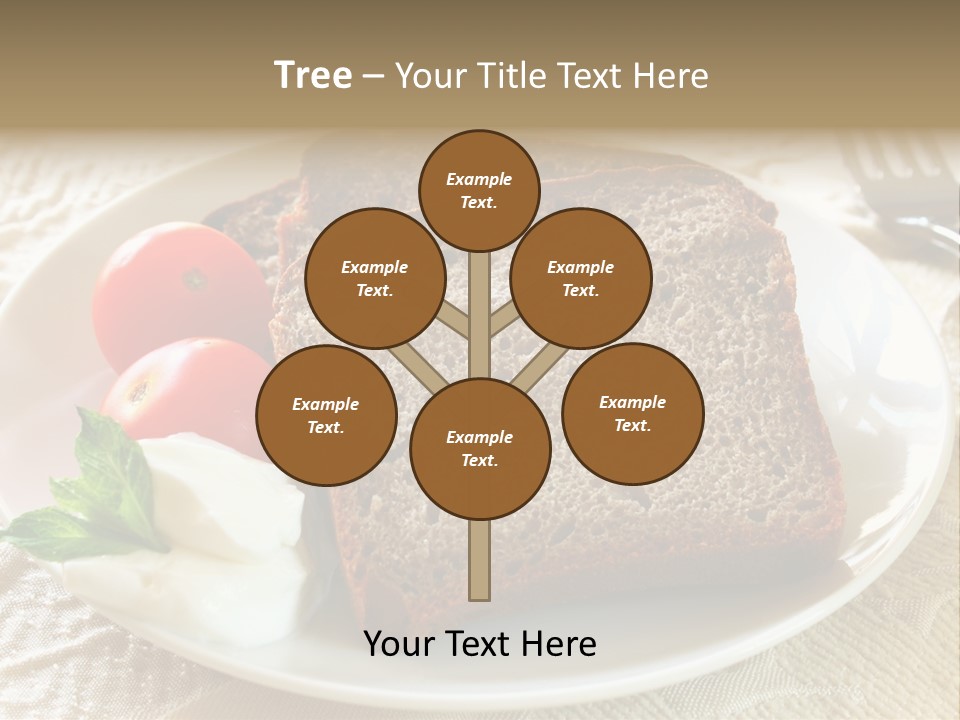 Crust Brown Cheese PowerPoint Template