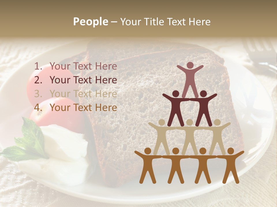 Crust Brown Cheese PowerPoint Template