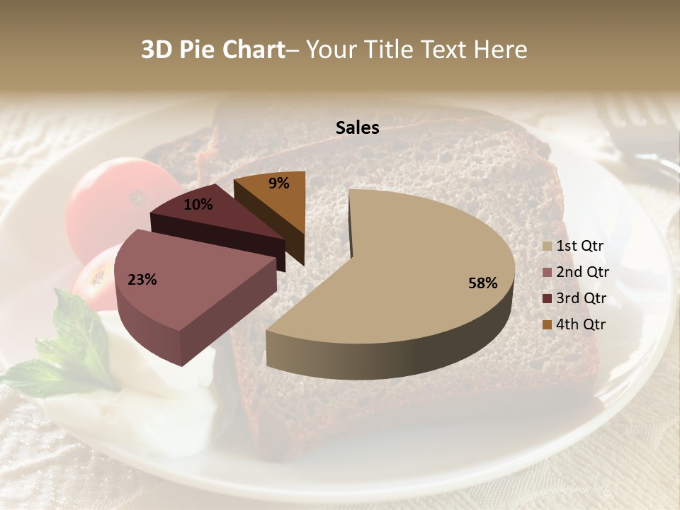 Crust Brown Cheese PowerPoint Template