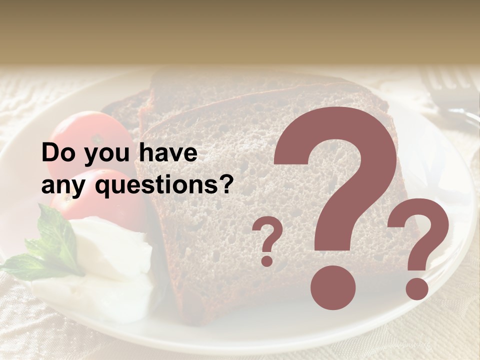 Crust Brown Cheese PowerPoint Template