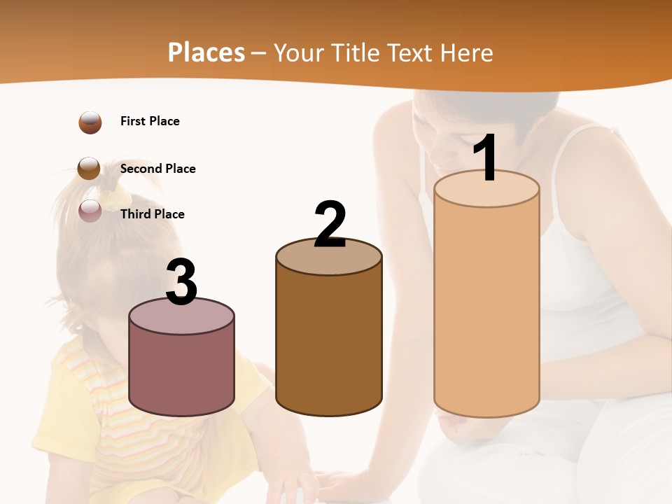 Male Clip Art Kid PowerPoint Template