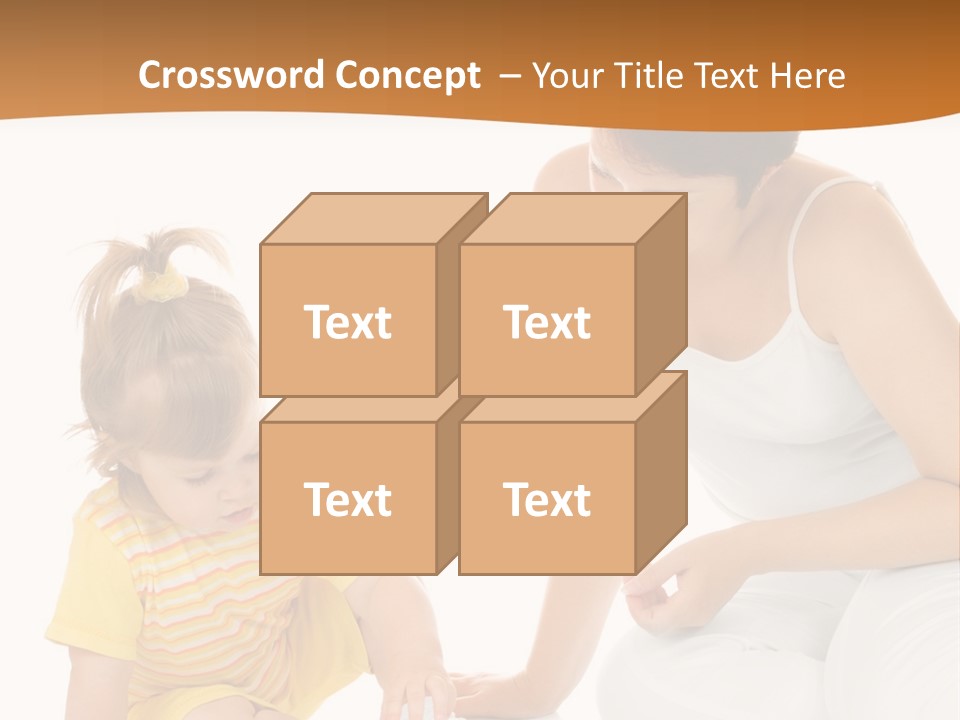 Male Clip Art Kid PowerPoint Template