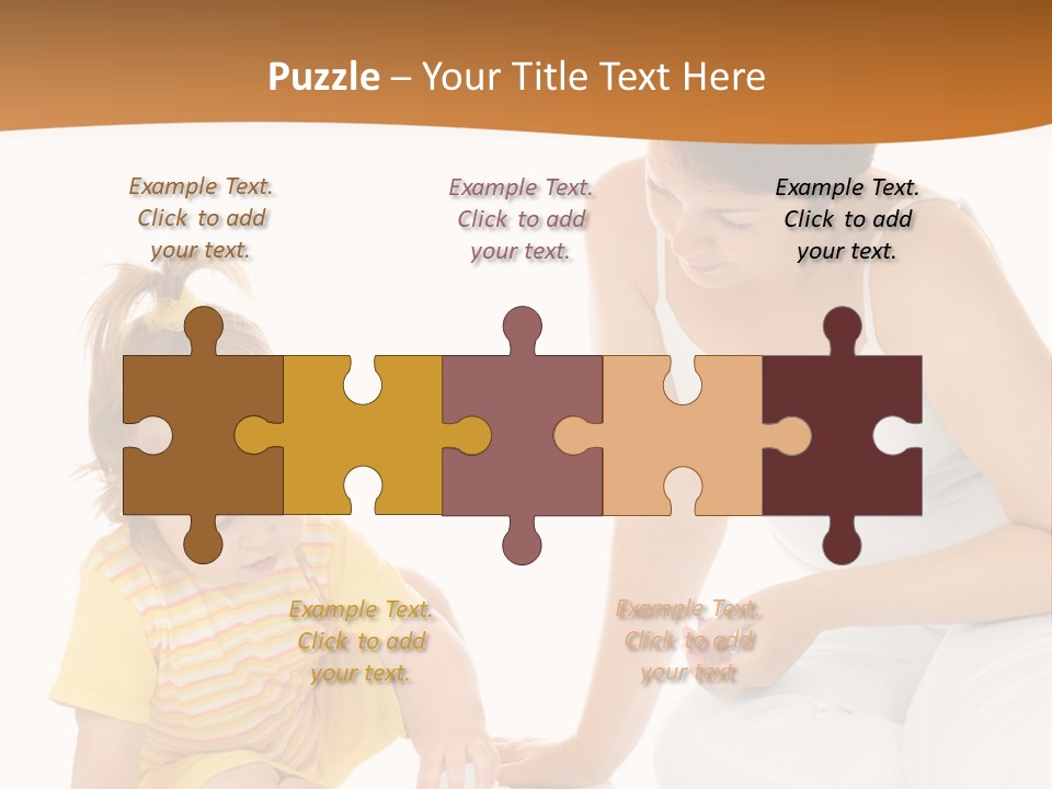 Male Clip Art Kid PowerPoint Template