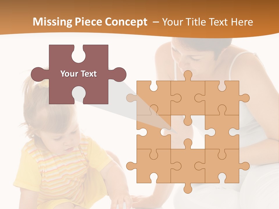 Male Clip Art Kid PowerPoint Template