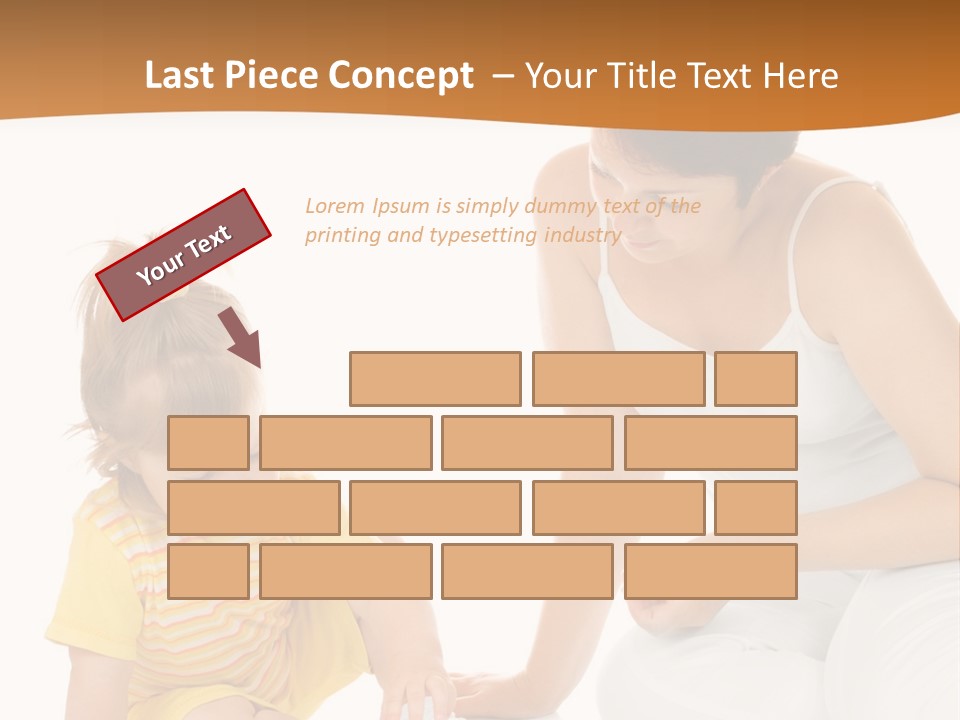 Male Clip Art Kid PowerPoint Template