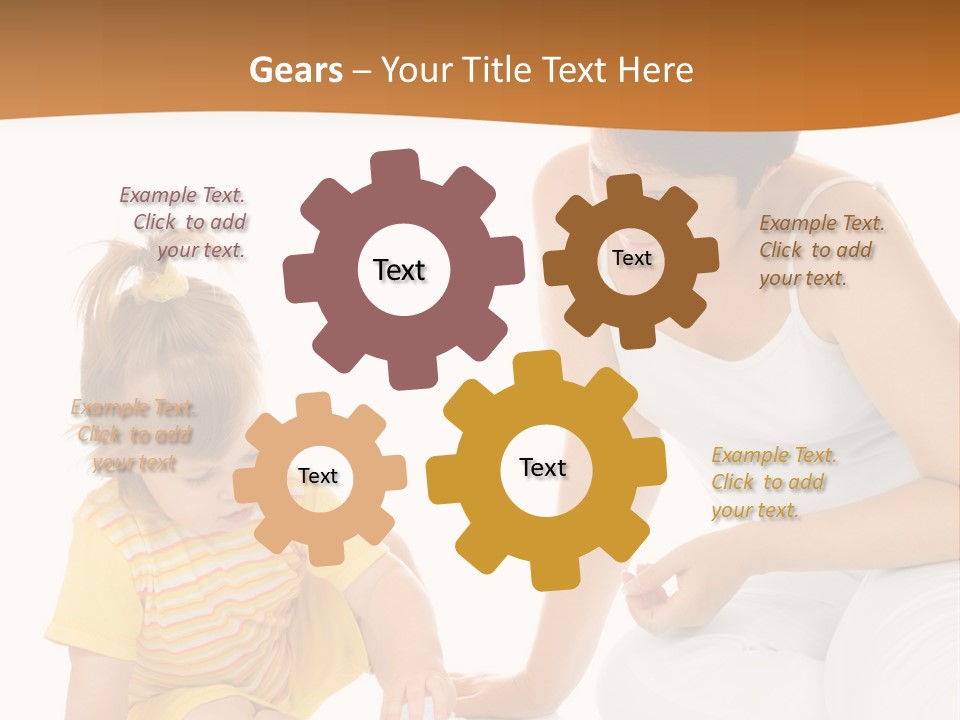 Male Clip Art Kid PowerPoint Template