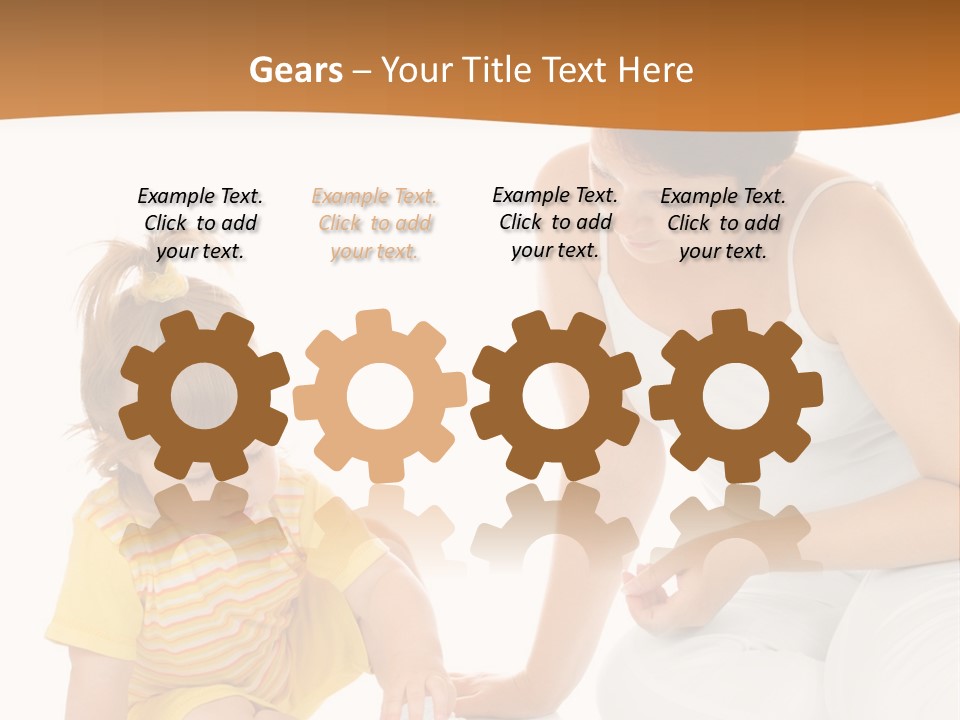 Male Clip Art Kid PowerPoint Template