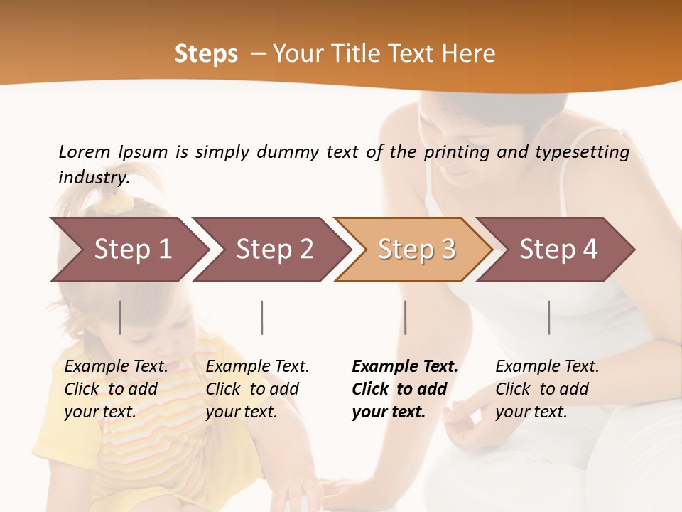 Male Clip Art Kid PowerPoint Template