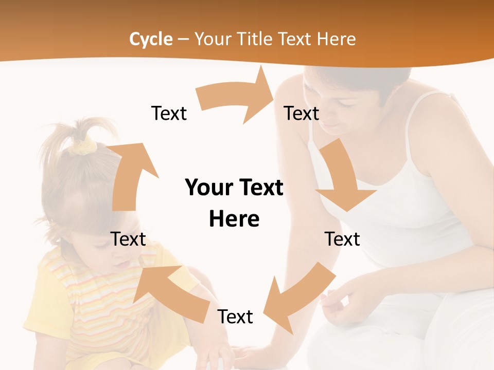 Male Clip Art Kid PowerPoint Template