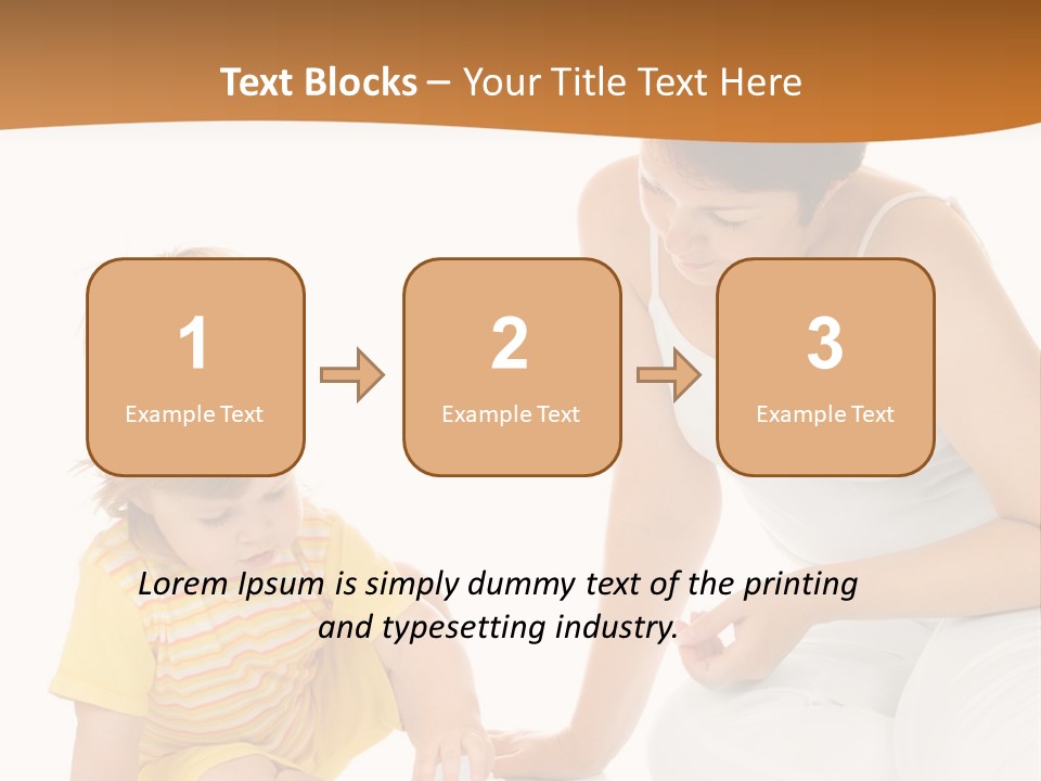 Male Clip Art Kid PowerPoint Template