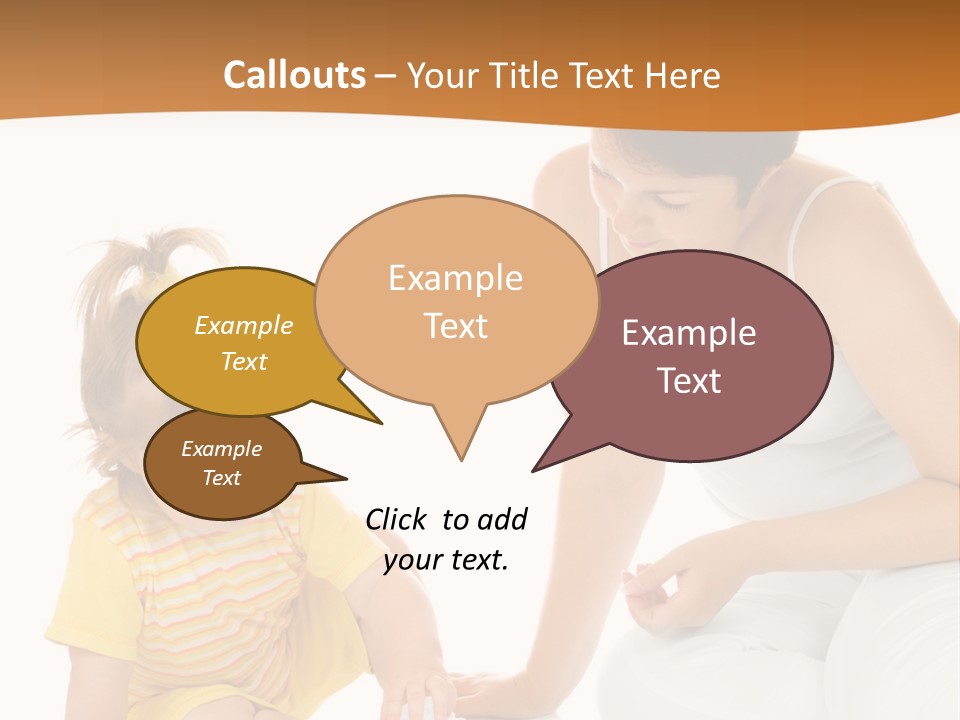 Male Clip Art Kid PowerPoint Template