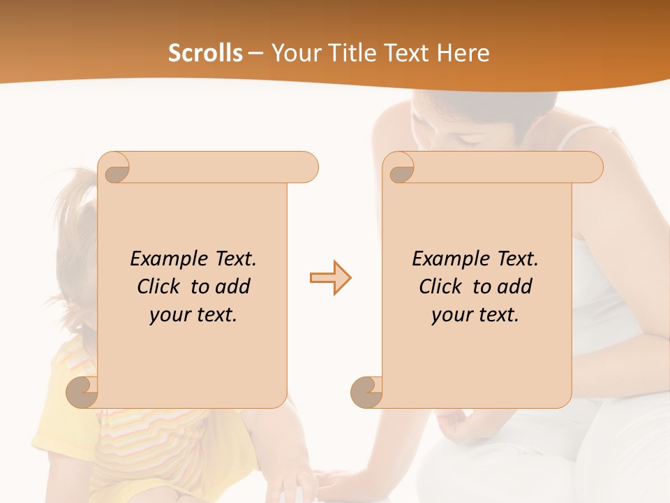 Male Clip Art Kid PowerPoint Template